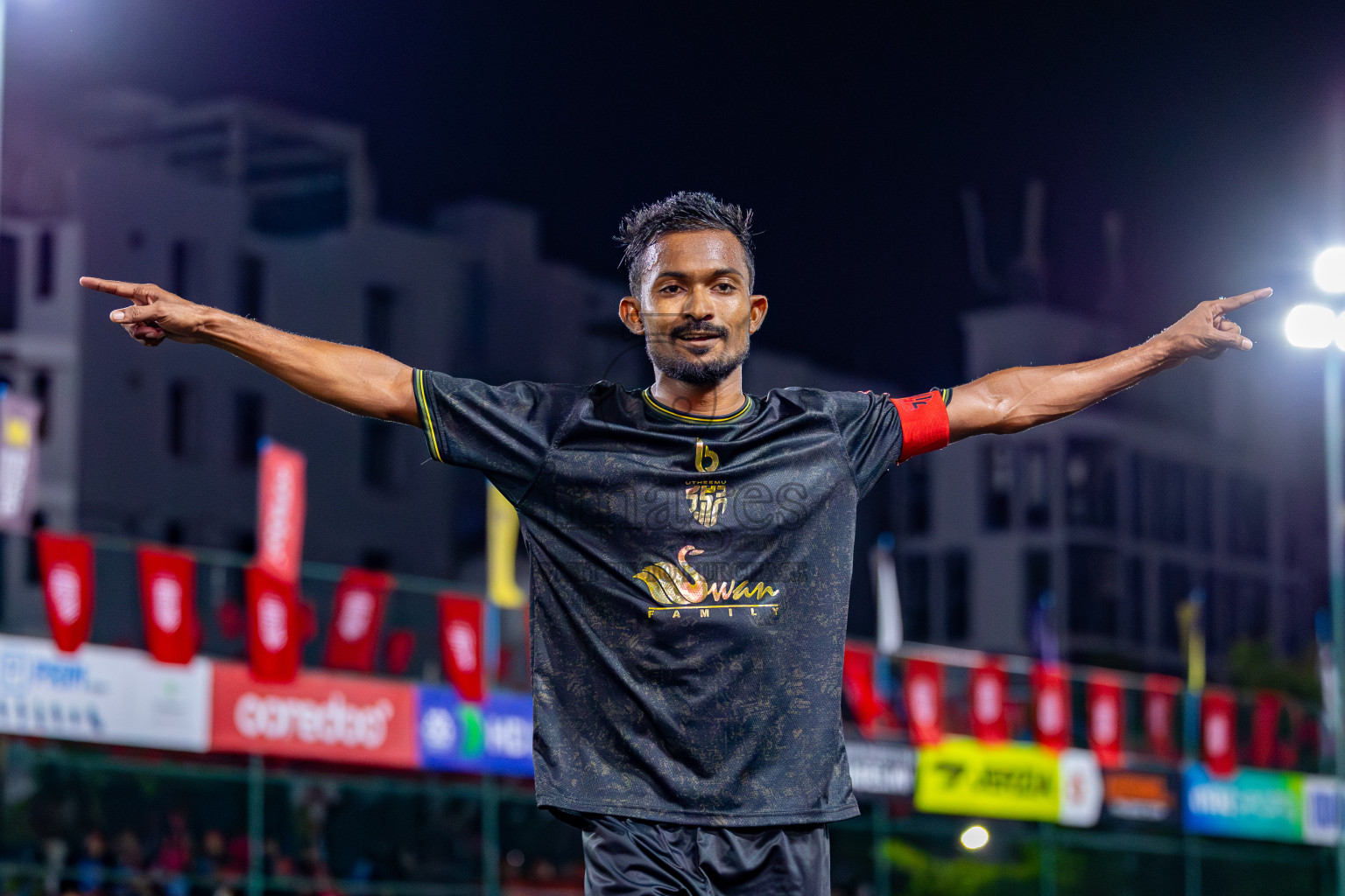 HDh Naavaidhoo vs HA Utheemu on Day 39 of Golden Futsal Challenge 2024 was held on Saturday, 24th February 2024, in Hulhumale', Maldives 
Photos: Mohamed Mahfooz Moosa/ images.mv