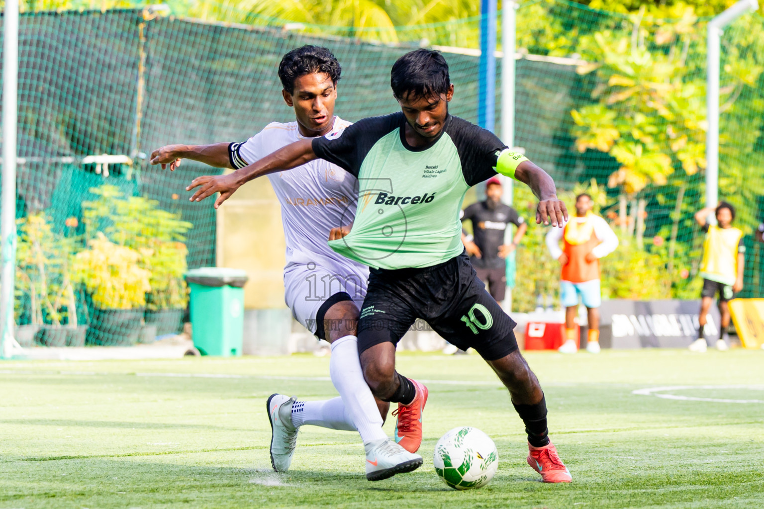 Kuramathi vs Barcelo in Day 6 of Resort League 2025 (Ari Zone) was held on Wednesday, 25th June 2025 in Conrad Maldives Rangali Island, Alif Dhaalu Atoll, Maldives. Photos: Nausham Waheed / images.mv