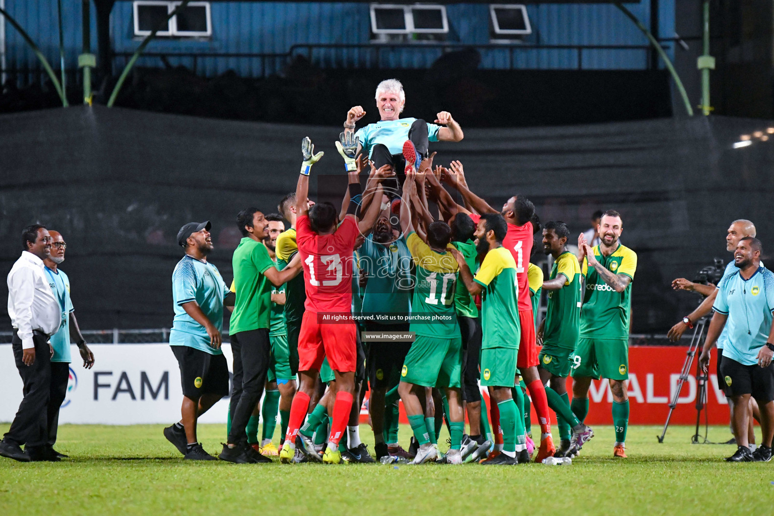 President's Cup 2023 Final - Maziya Sports & Recreation vs Club Eagles, held in National Football Stadium, Male', Maldives  Photos: Nausham Waheed/ Images.mv