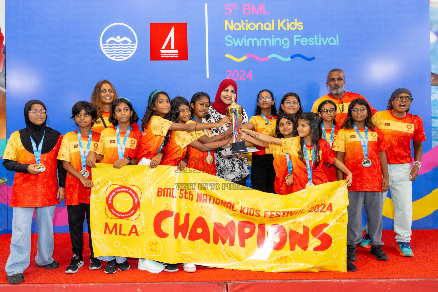 Closing of BML 5th National Swimming Kids Festival 2024 held in Hulhumale', Maldives on Saturday, 23rd November 2024.
Photos: Ismail Thoriq / images.mv