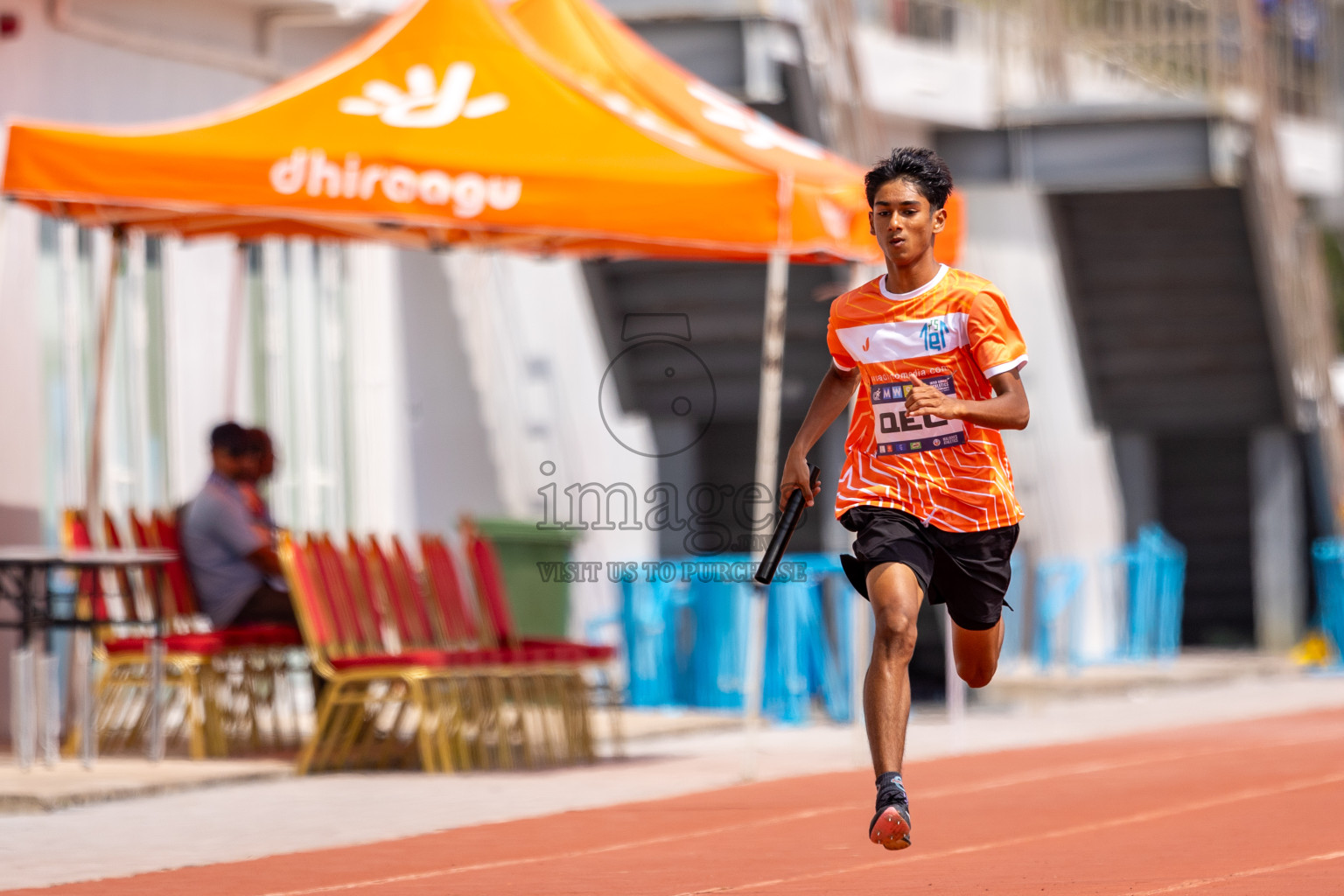 Day 5 of MWSC Interschool Athletics Championships 2024 held in Hulhumale Running Track, Hulhumale, Maldives on Wednesday, 13th November 2024. Photos by: Raif Yoosuf / Images.mv