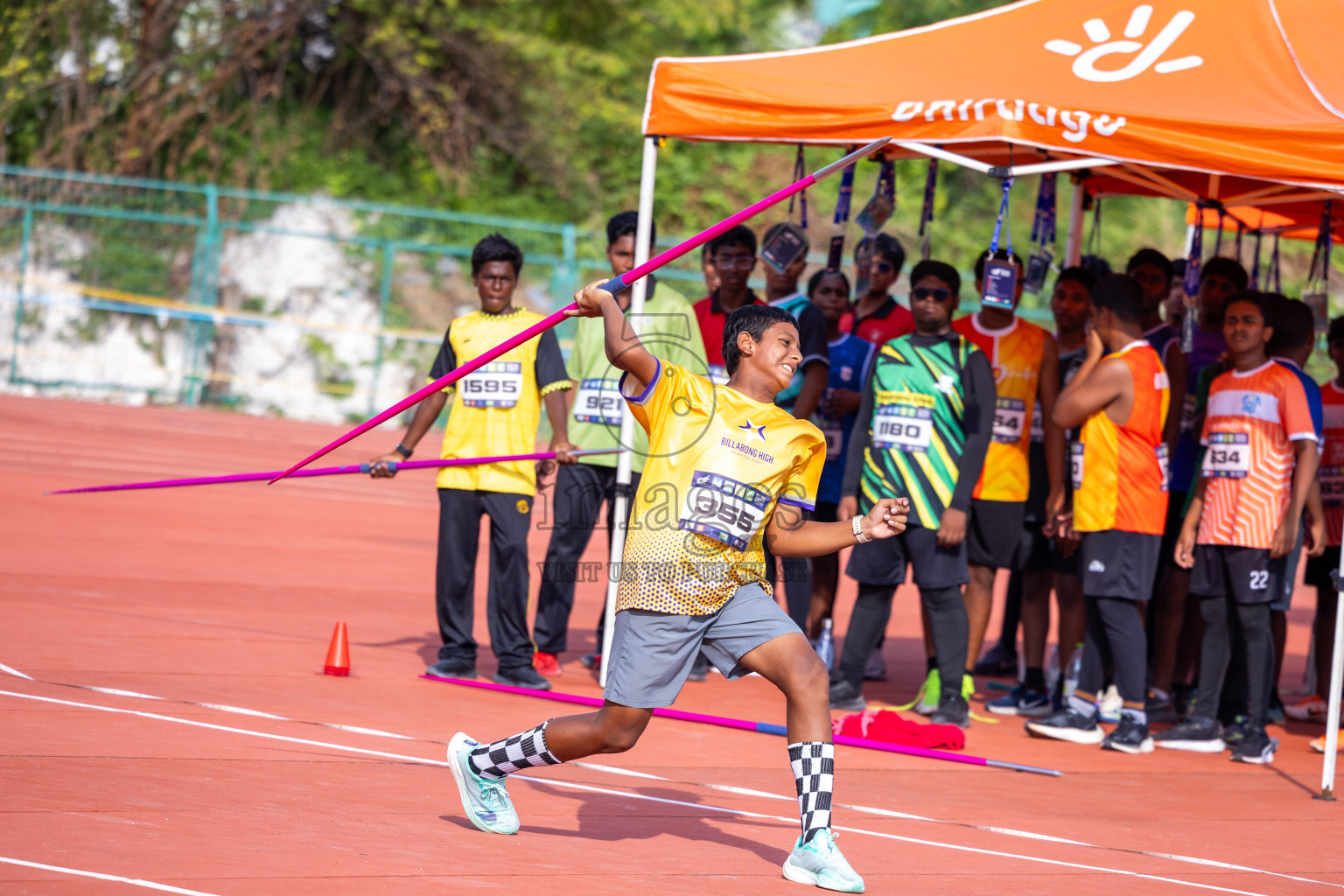 Day 5 of MWSC Interschool Athletics Championships 2024 held in Hulhumale Running Track, Hulhumale, Maldives on Wednesday, 13th November 2024. Photos by: Ismail Thoriq / Images.mv