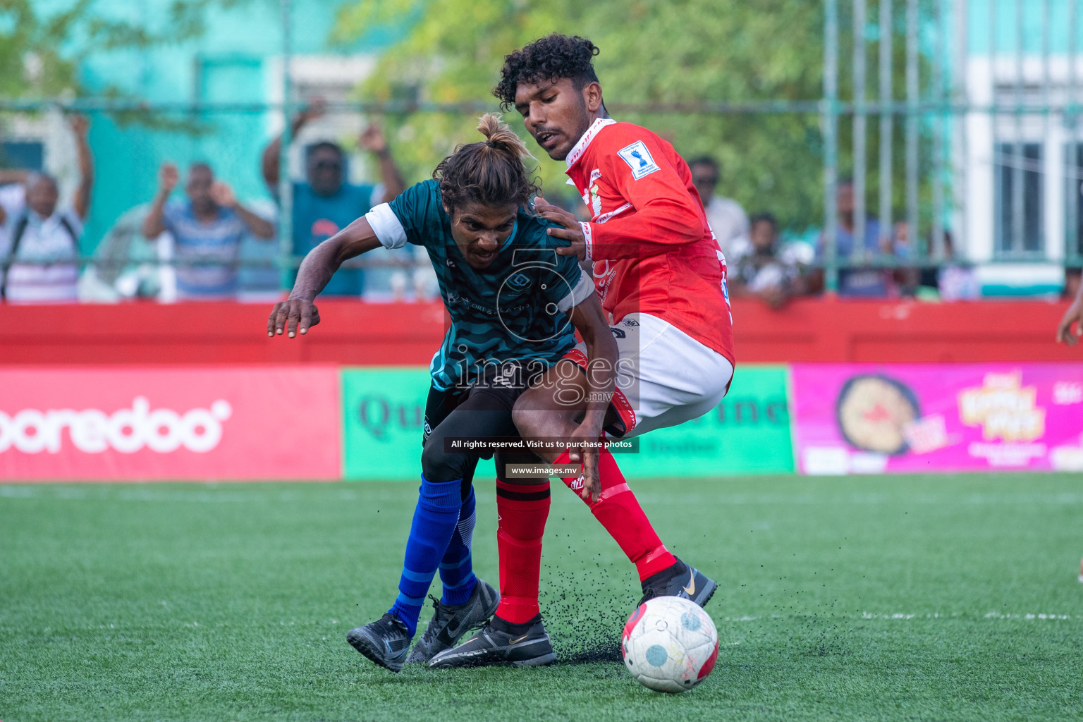 AA. Bodufulhudho vs AA. Mathiveri in Day 7 of Golden Futsal Challenge 2023 on 11 February 2023 in Hulhumale, Male, Maldives