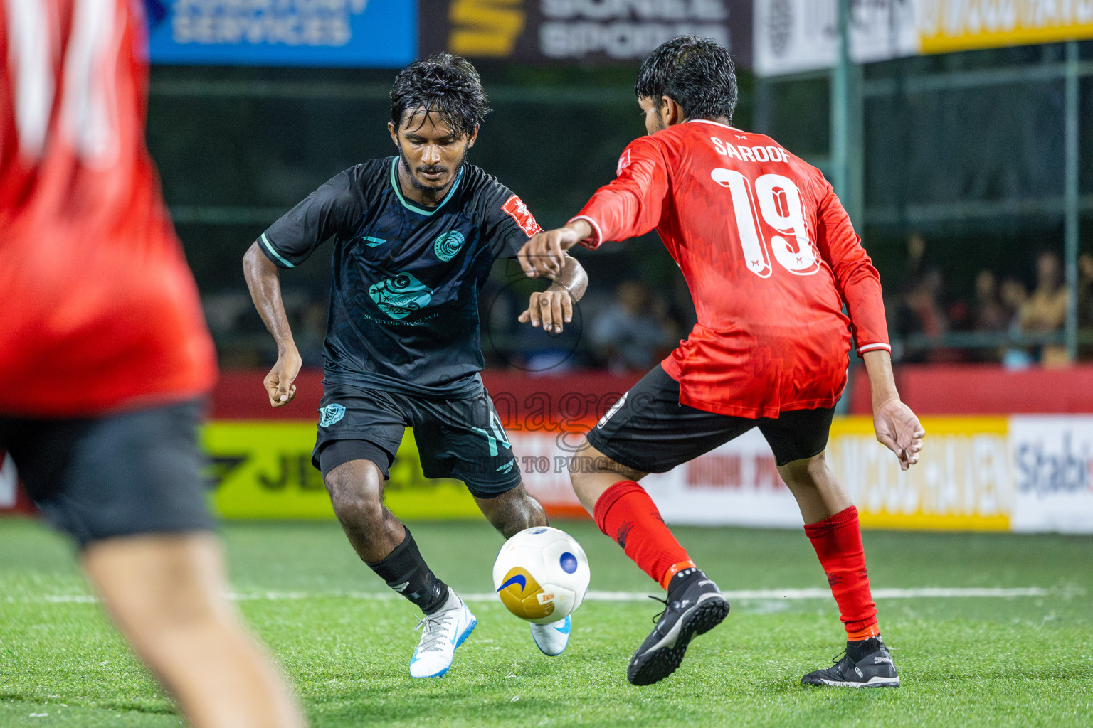 Sh Maroshi vs Sh Feydhoo in Day 11 of Golden Futsal Challenge 2025 was held on Wednesday, 15th January 2025, in Hulhumale', Maldives Photos: Mohamed Mahfooz Moosa / images.mv