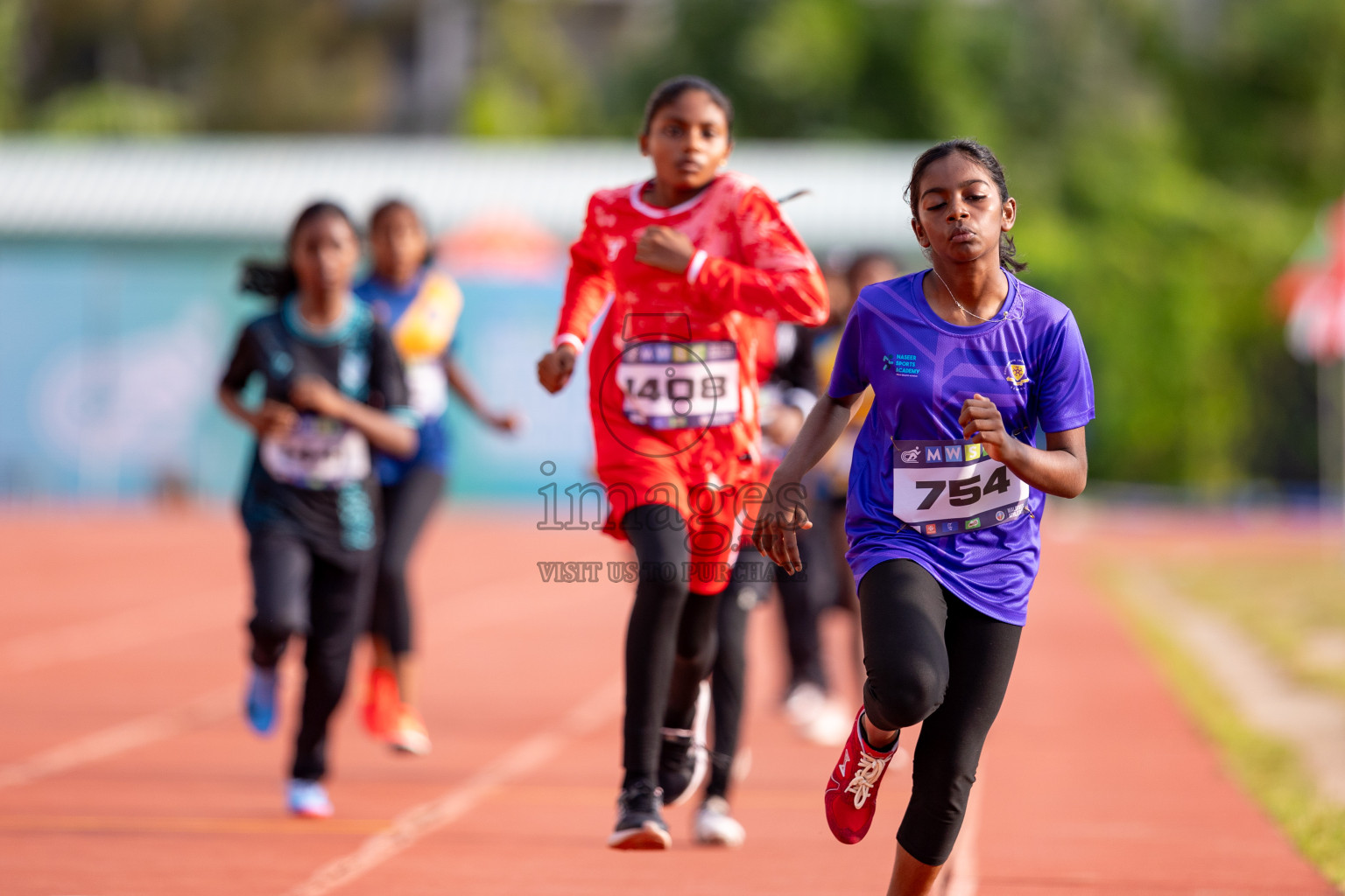 Day 3 of MWSC Interschool Athletics Championships 2024 held in Hulhumale Running Track, Hulhumale, Maldives on Monday, 11th November 2024. 
Photos by: Hassan Simah / Images.mv