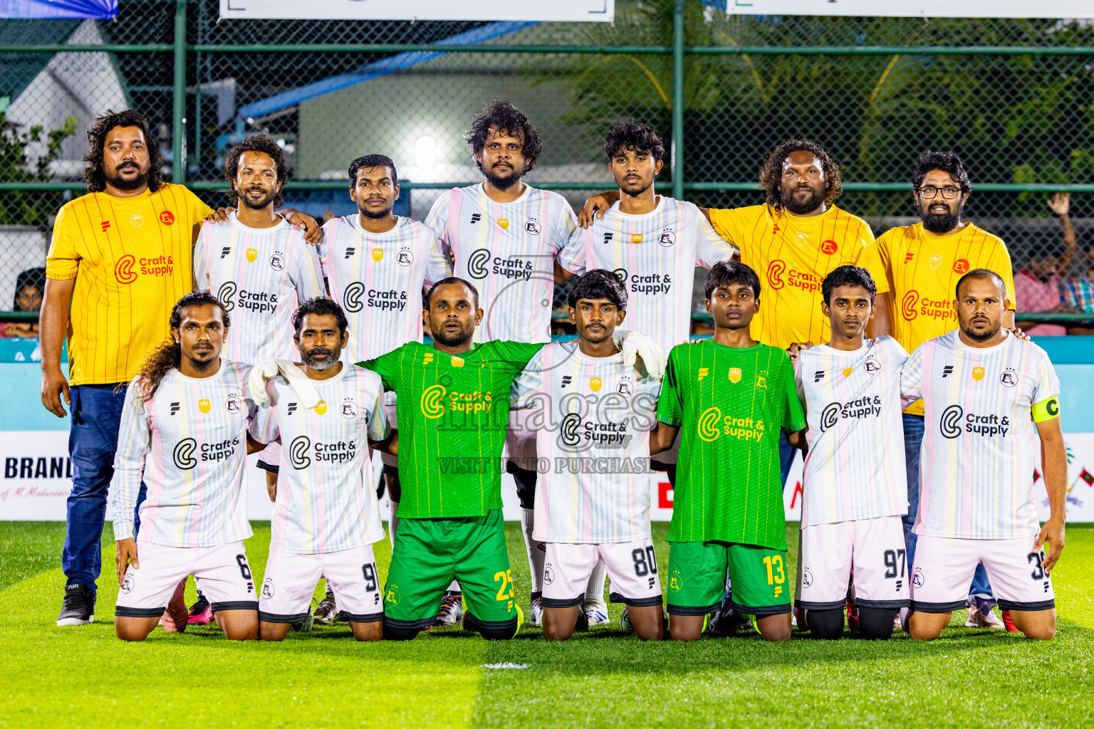 Ifhaams vs J Kovi Goani in Day 1 of Laamehi Dhiggaru Ekuveri Futsal Challenge 2025 was held on Thursday, 24th July 2025, at Dhiggaru Futsal Ground, Dhiggaru, Maldives Photos: Nausham Waheed / images.mv