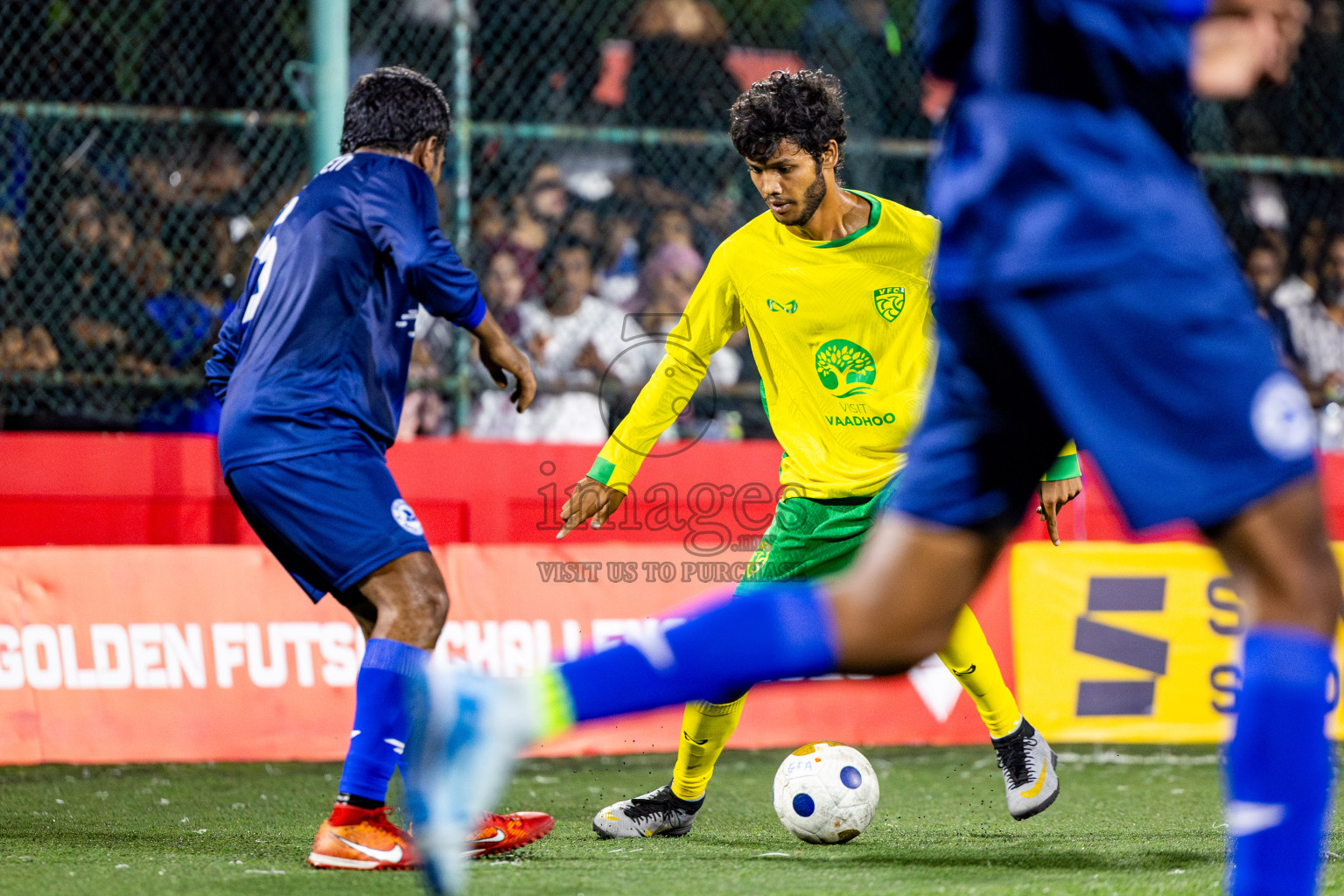 Gdh Vaadhoo vs GA Villingili in zone round Day 30 of Golden Futsal Challenge 2025 was held on Monday , 3rd February 2025, in Hulhumale', Maldives. Photos: Nausham Waheed / images.mv