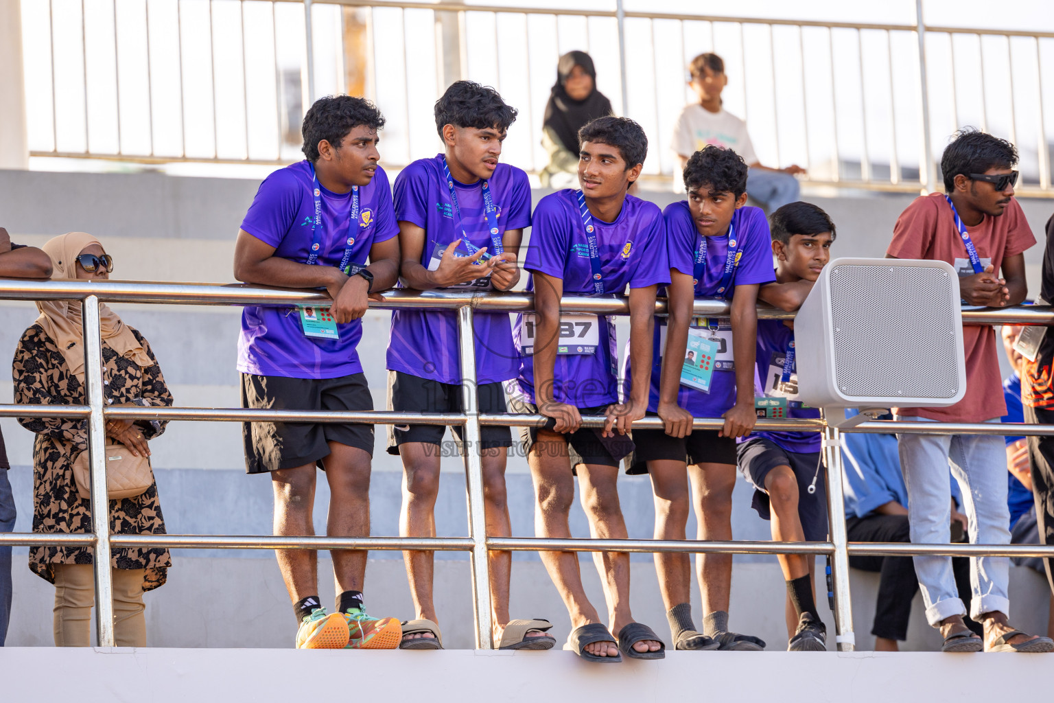 Day 4 of MWSC Interschool Athletics Championships 2024 held in Hulhumale Running Track, Hulhumale, Maldives on Tuesday, 12th November 2024. Photos by: Ismail Thoriq / Images.mv