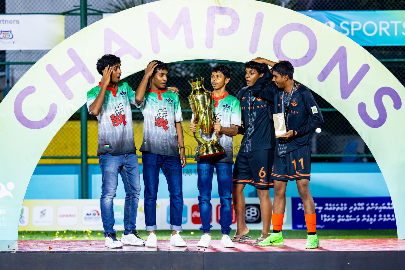 Dee Ess Kay vs Kovigoani in Final of Laamehi Dhiggaru Ekuveri Futsal Challenge 2024 was held on Wednesday, 31st July 2024, at Dhiggaru Futsal Ground, Dhiggaru, Maldives Photos: Nausham Waheed / images.mv