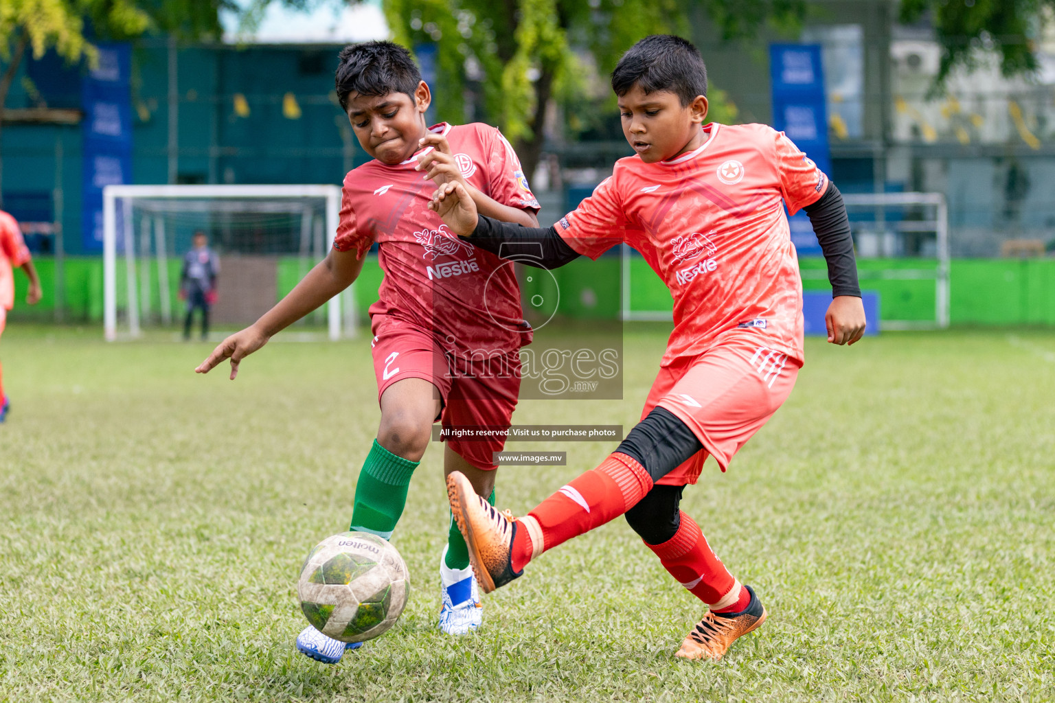 Day 1 of Milo kids football fiesta, held in Henveyru Football Stadium, Male', Maldives on Wednesday, 11th October 2023 Photos: Nausham Waheed/ Images.mv