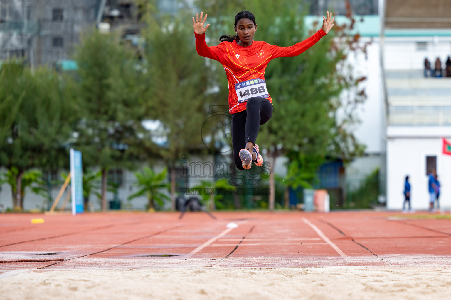 Day 1 of MWSC Interschool Athletics Championships 2024 held in Hulhumale Running Track, Hulhumale, Maldives on Saturday, 9th November 2024. 
Photos by: Ismail Thoriq, Hassan Simah / Images.mv