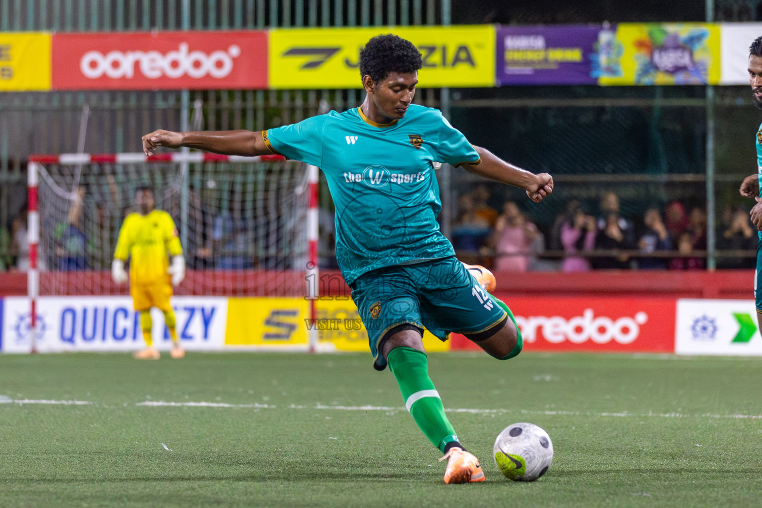 ADh Hangnaameedhoo vs ADh Mandhoo in Day 3 of Golden Futsal Challenge 2024 was held on Thursday, 18th January 2024, in Hulhumale', Maldives Photos: Mohamed Mahfooz Moosa / images.mv