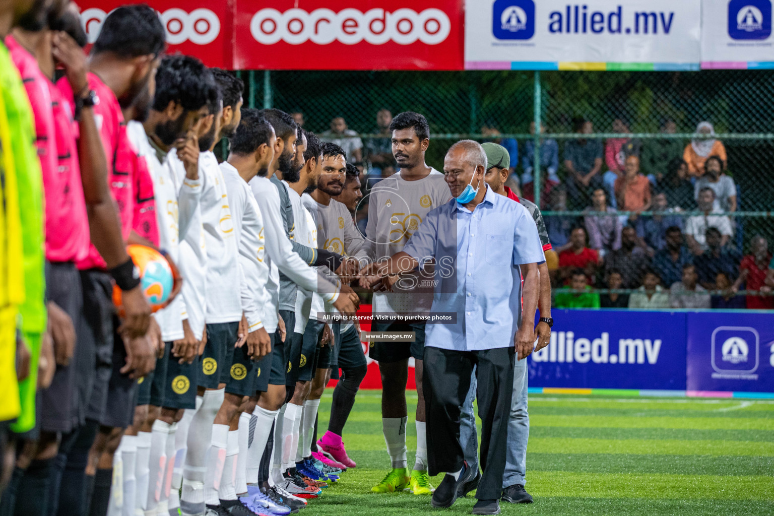 Team FSM Vs Prisons Club in the Semi Finals of Club Maldives 2021 held in Hulhumale, Maldives on 15 December 2021. Photos: Ismail Thoriq / images.mv