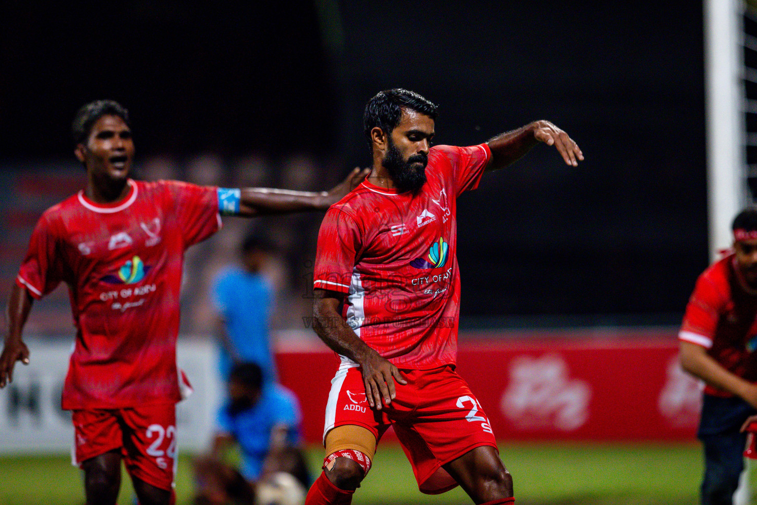 Addu City vs R Alifushi in Semi Finals of Gold Cup 2024 held at National Football Stadium on Saturday, 21st December 2024. Photos: Nausham Waheed / Images.mv