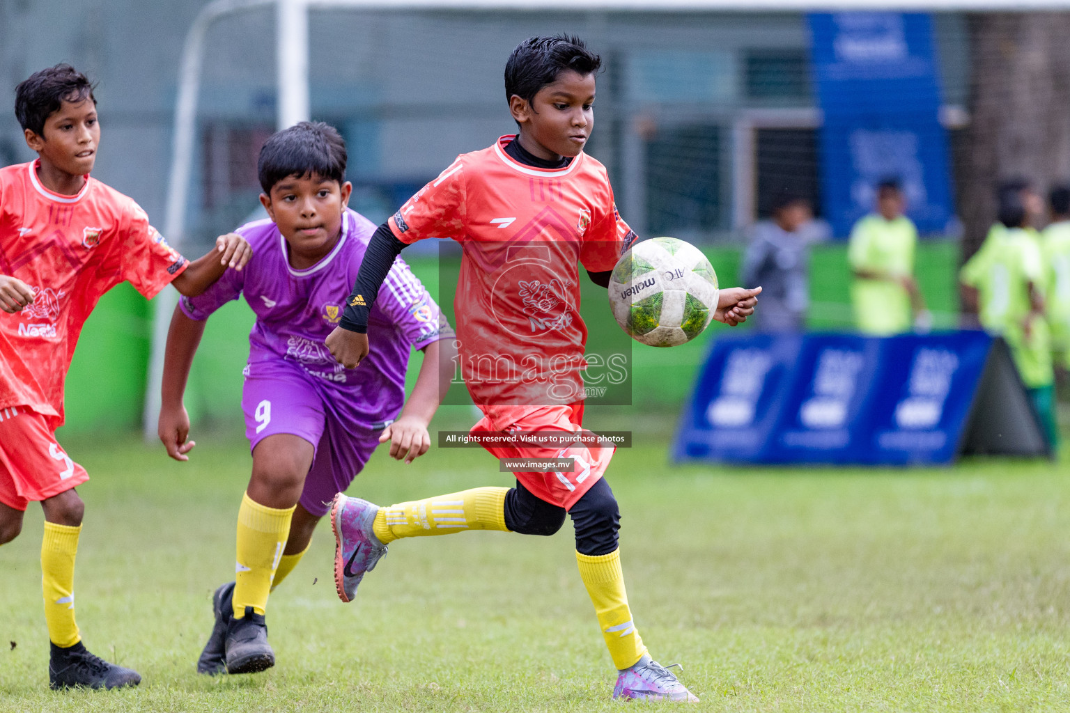 Day 1 of Milo kids football fiesta, held in Henveyru Football Stadium, Male', Maldives on Wednesday, 11th October 2023 Photos: Nausham Waheed/ Images.mv