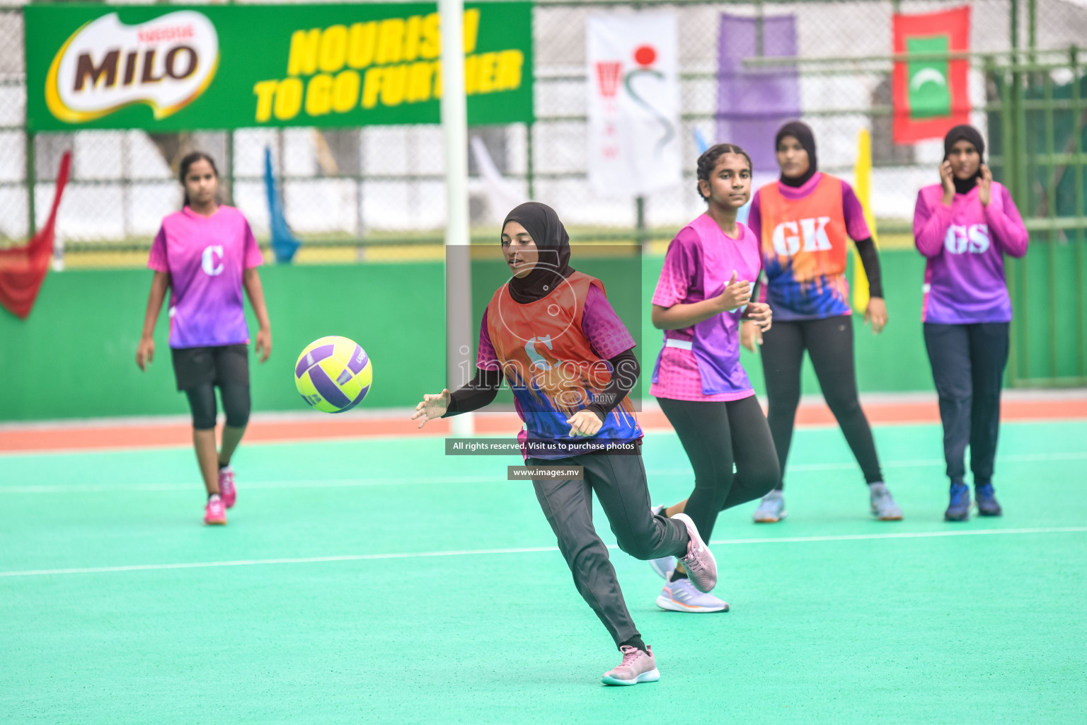 Day 10 of Junior Netball Championship 2022 held in Male', Maldives. Photos by Nausham Waheed