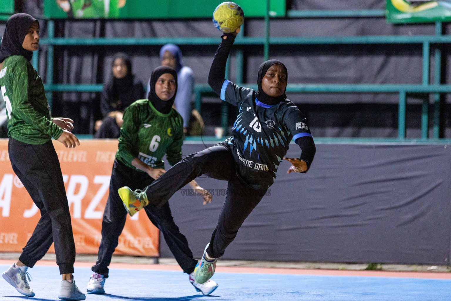 Day 20 of 10th National Handball Tournament 2023, held in Handball ground, Male', Maldives on Wednesday, 20th December 2023 Photos: Nausham Waheed/ Images.mv