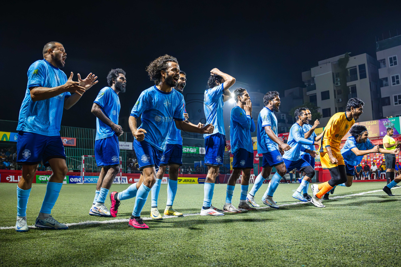 M Dhiggaru vs M Mulak in Meemu Atoll Finals in Day 25 of Golden Futsal Challenge 2025 was held on Wednesday , 28th January 2025, in Hulhumale', Maldives. Photos: Abdulla Abeed / images.mv