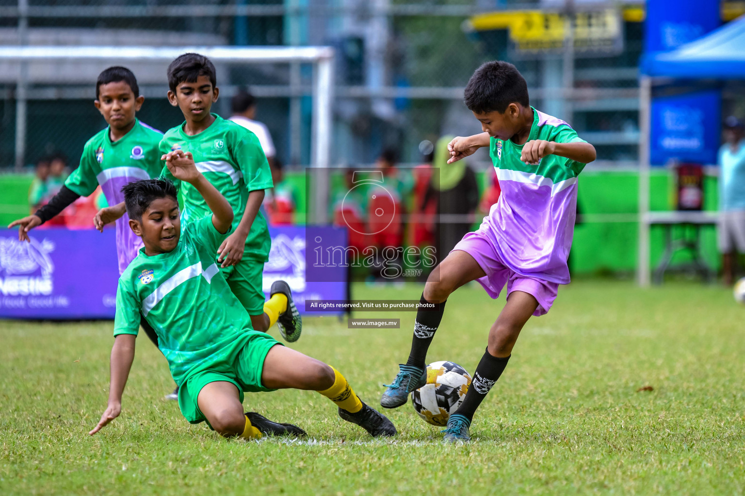 Day 1 of Milo Kids Football Fiesta 2022 was held in Male', Maldives on 19th October 2022. Photos: Nausham Waheed/ images.mv