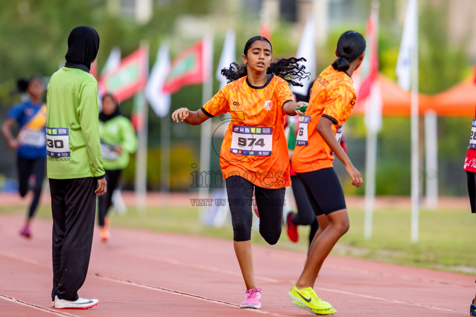 Day 4 of MWSC Interschool Athletics Championships 2024 held in Hulhumale Running Track, Hulhumale, Maldives on Tuesday, 12th November 2024. Photos by: Nausham Waheed / Images.mv