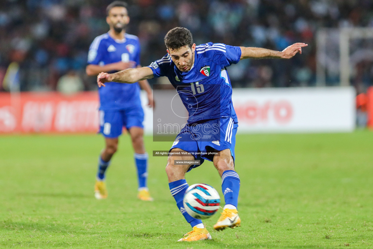 Kuwait vs India in the Final of SAFF Championship 2023 held in Sree Kanteerava Stadium, Bengaluru, India, on Tuesday, 4th July 2023. Photos: Hassan Simah / images.mv