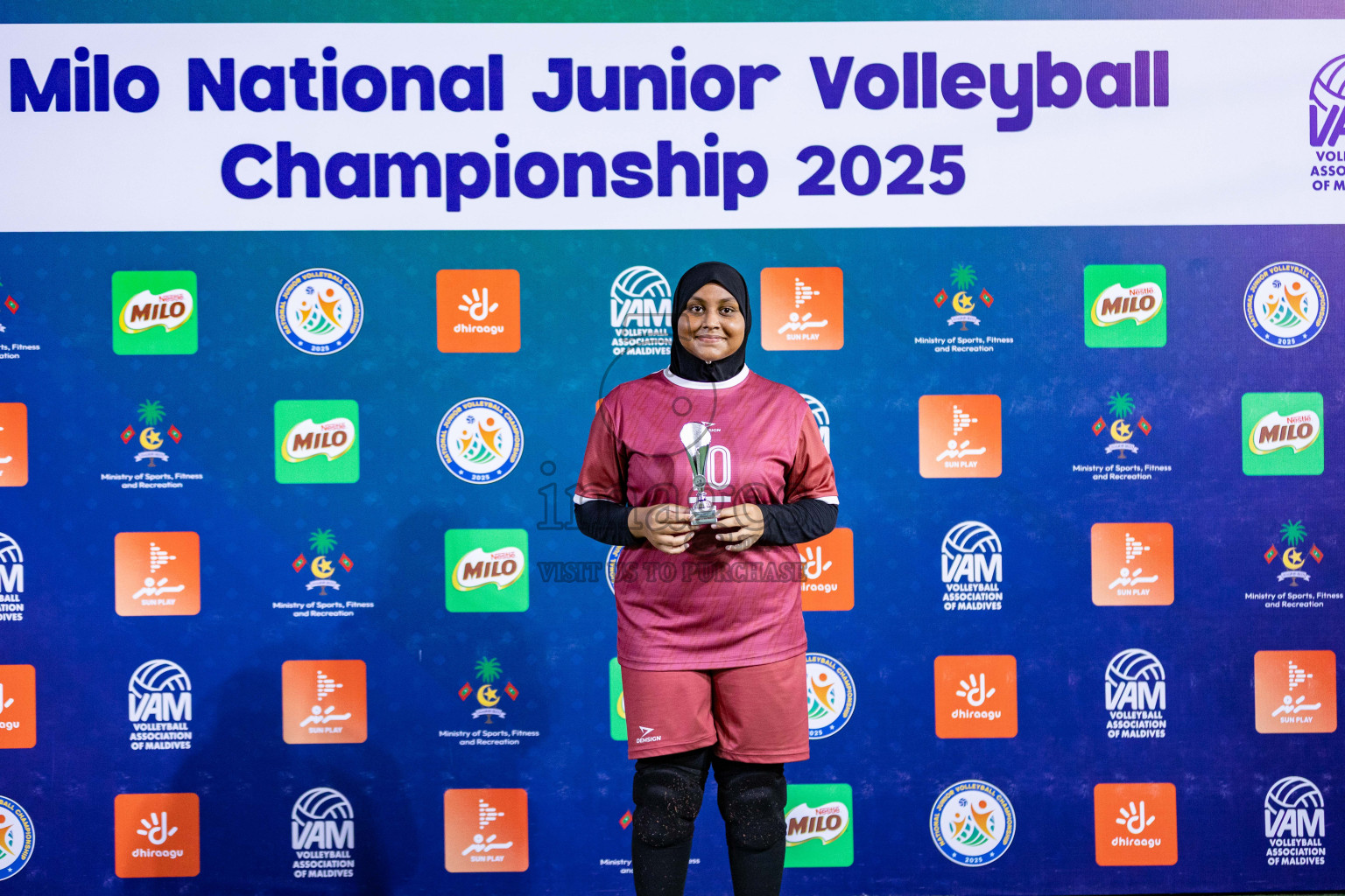 Island Ocean Club vs Club Rising Star Academy in Milo National Junior Volleyball Championship 2025 Day 3 was held on Monday, 24th November 2025 at Ekuveni Turf Court Male', Maldives. Photos: Areef Adam / images.mv