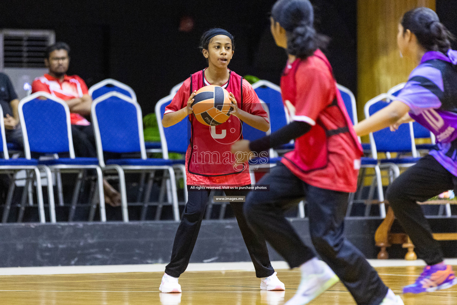 Day3 of 24th Interschool Netball Tournament 2023 was held in Social Center, Male', Maldives on 29th October 2023. Photos: Nausham Waheed, Mohamed Mahfooz Moosa / images.mv