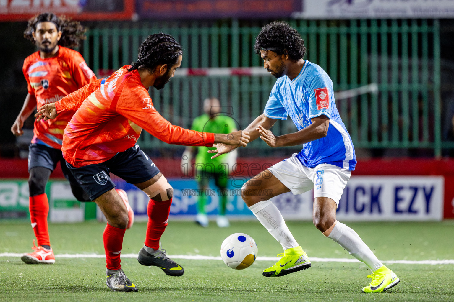 Sh Kanditheemu vs Sh Milandhoo in Day 11 of Golden Futsal Challenge 2025 was held on Wednesday, 15th January 2025, in Hulhumale', Maldives Photos: Nausham Waheed / images.mv