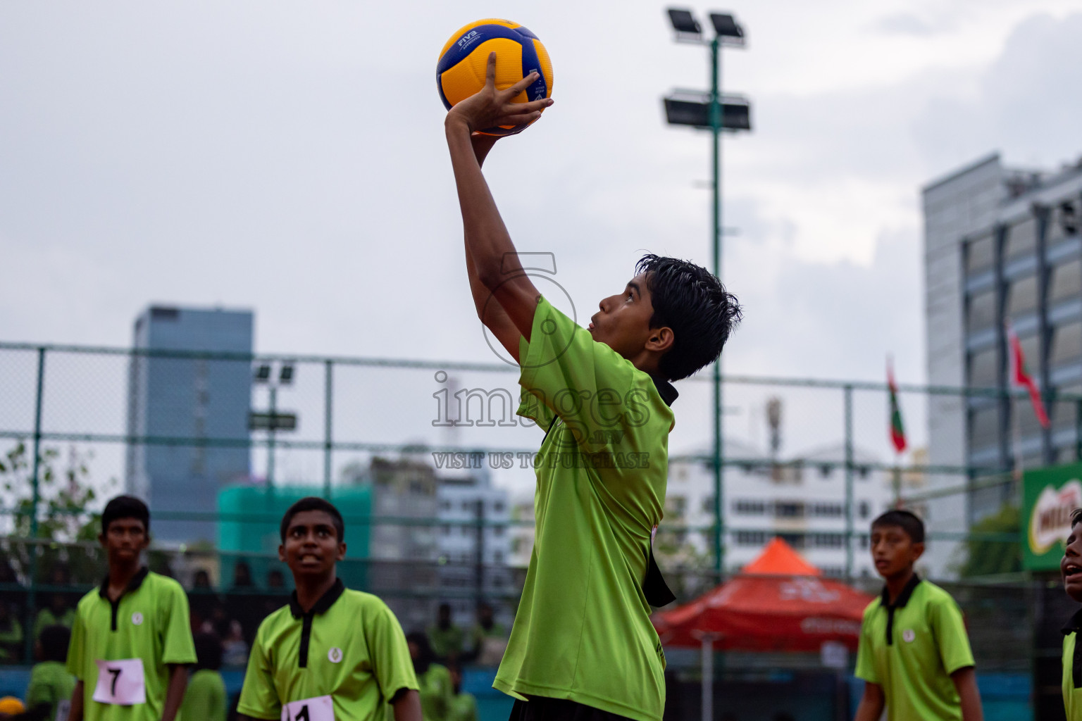 Day 2 of Interschool Volleyball Tournament 2024 was held in Ekuveni Volleyball Court at Male', Maldives on Sunday, 24th November 2024. Photos: Nausham Waheed / images.mv