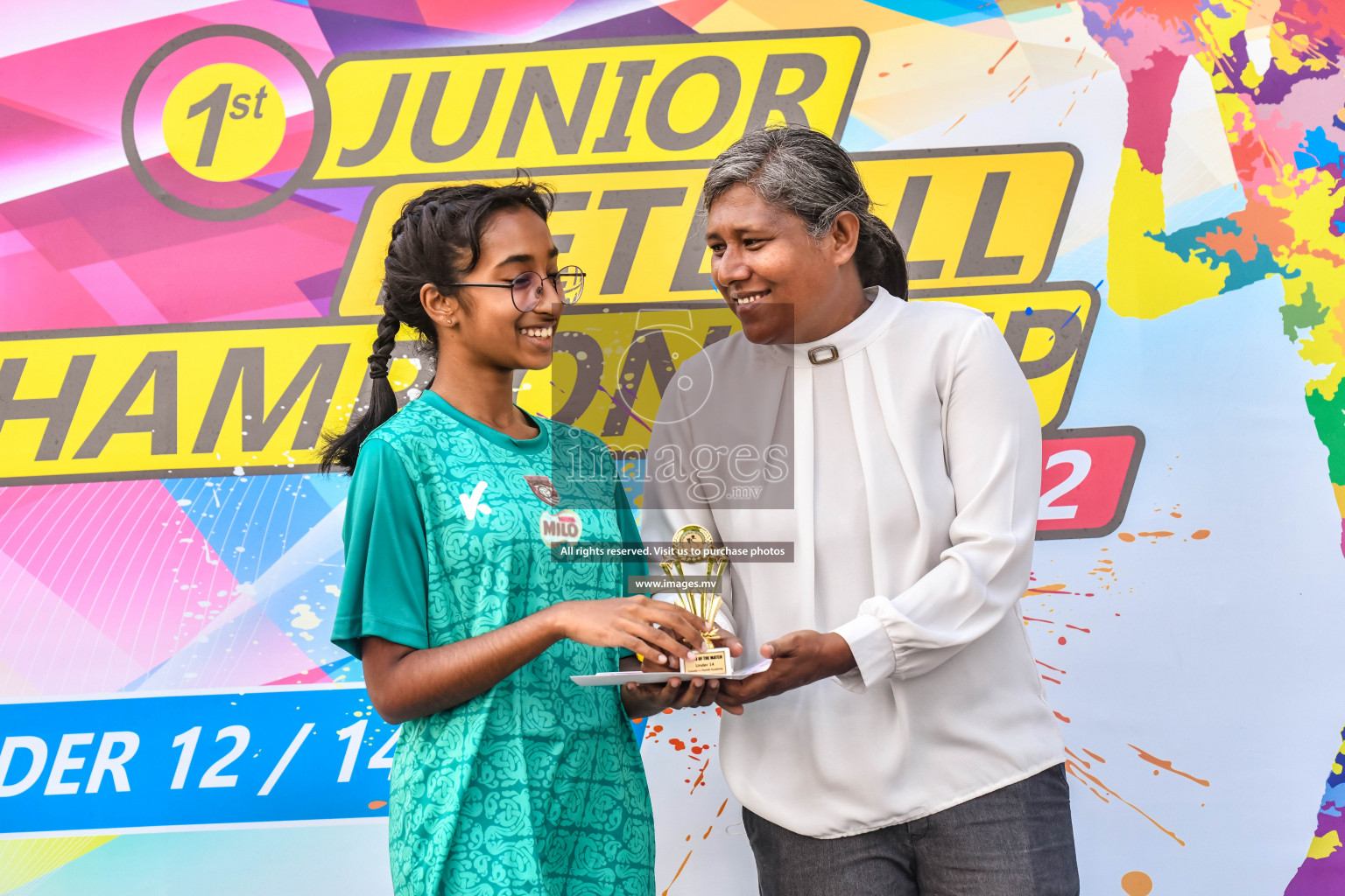 Final of Junior Netball Championship 2022 held in Male', Maldives on 19th March 2022. Photos by Nausham Waheed