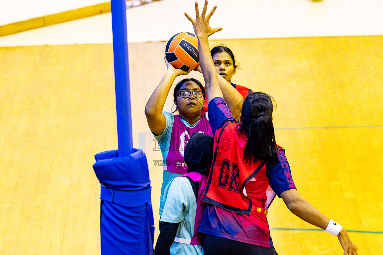 MV Netters vs Club Matrix in Day 4 of 21st National Netball Tournament was held in Social Canter at Male', Maldives on Sunday, 19th May 2024. Photos: Nausham Waheed / images.mv