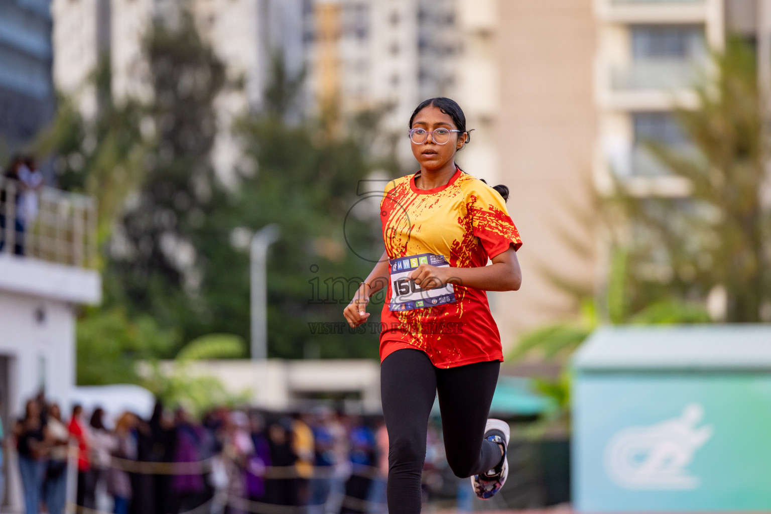 Day 2 of MWSC Interschool Athletics Championships 2024 held in Hulhumale Running Track, Hulhumale, Maldives on Sunday, 10th November 2024. 
Photos by: Hassan Simah / Images.mv