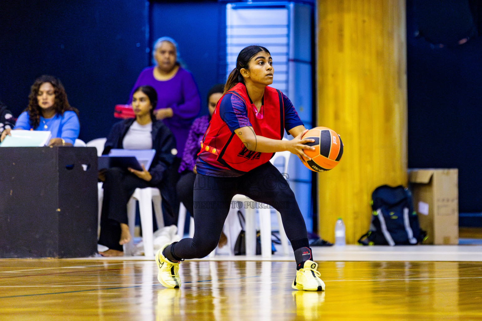 Club Green Street vs Club Matrix in Day 5 of 21st National Netball Tournament was held in Social Canter at Male', Maldives on Monday, 20th May 2024. Photos: Nausham Waheed / images.mv