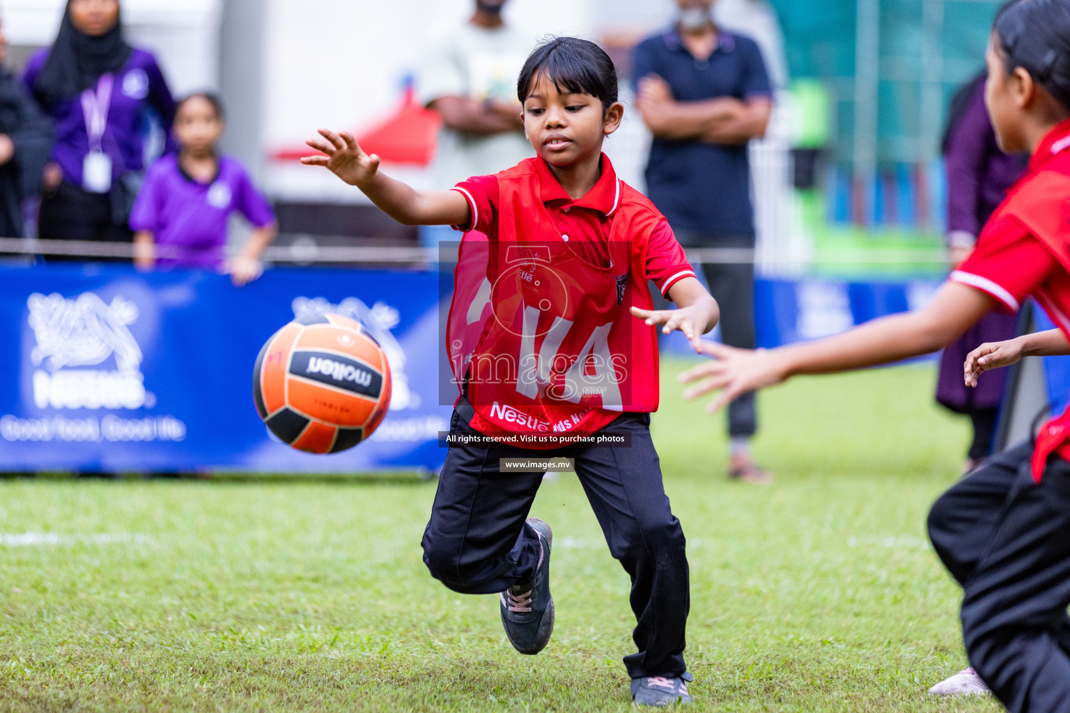 Day 1 of Nestle' Kids Netball Fiesta 2023 held in Henveyru Stadium, Male', Maldives on Thursday, 30th November 2023. Photos by Nausham Waheed / Images.mv