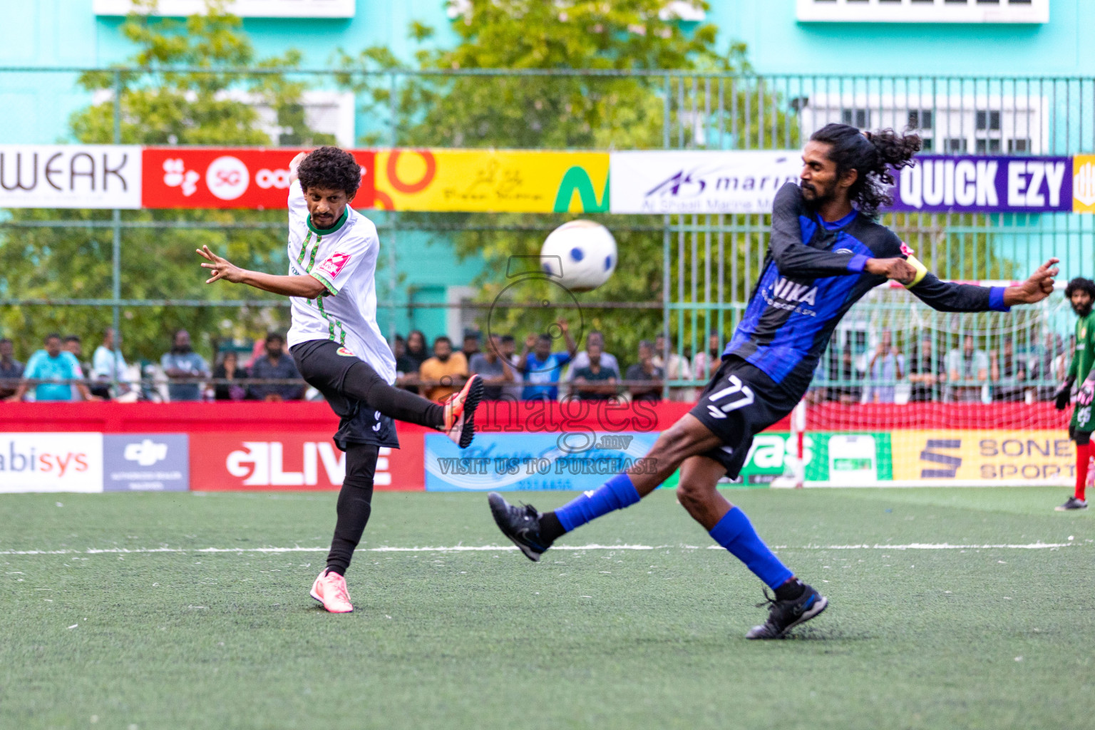 AA. Maalhos VS AA. Bodufolhudhoo in Day 7 of Golden Futsal Challenge 2025 was held on Saturday, 11th January 2025, in Hulhumale', Maldives 
Photos: Hassan Simah / images.mv
