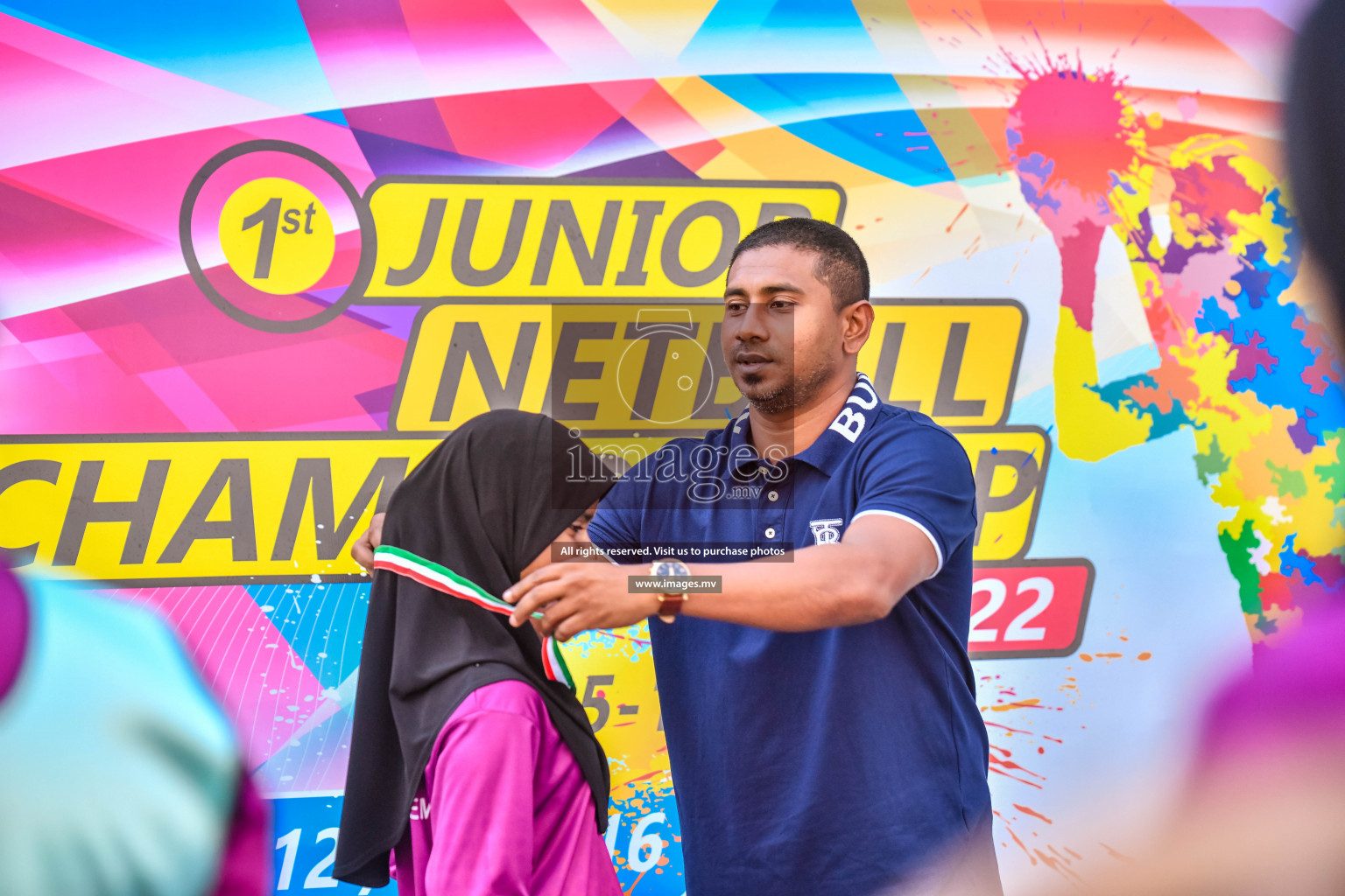 Final of Junior Netball Championship 2022 held in Male', Maldives on 19th March 2022. Photos by Nausham Waheed