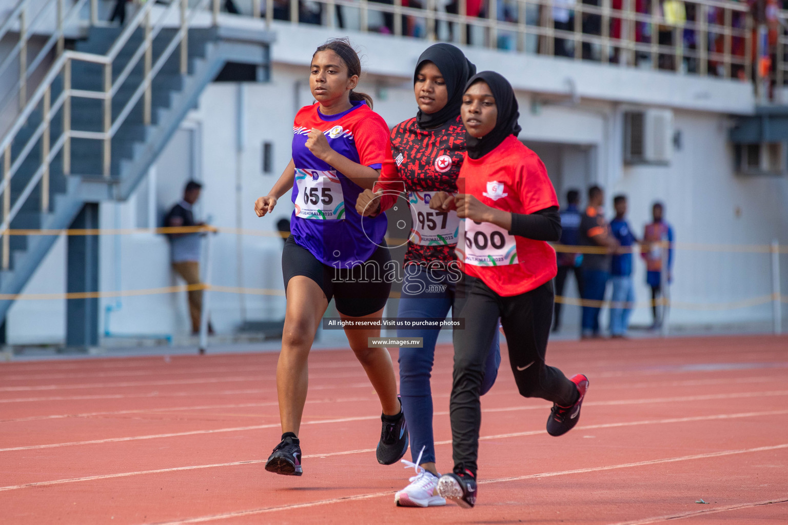 Day three of Inter School Athletics Championship 2023 was held at Hulhumale' Running Track at Hulhumale', Maldives on Tuesday, 16th May 2023. Photos: Nausham Waheed / images.mv