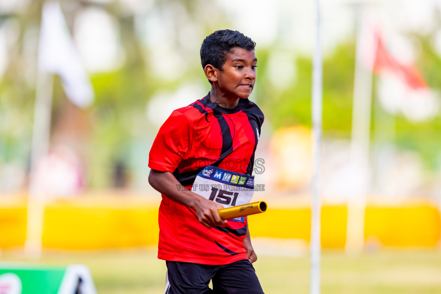 Day 5 of MWSC Interschool Athletics Championships 2024 held in Hulhumale Running Track, Hulhumale, Maldives on Wednesday, 13th November 2024. Photos by: Nausham Waheed / Images.mv