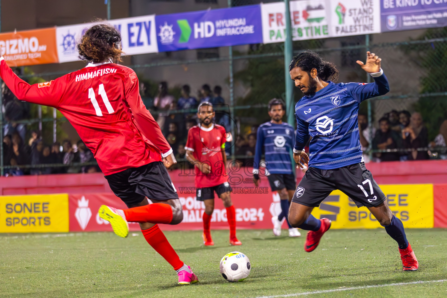 K Gaafaru vs K Himmafushi in Day 22 of Golden Futsal Challenge 2024 was held on Monday , 5th February 2024 in Hulhumale', Maldives
Photos: Ismail Thoriq / images.mv