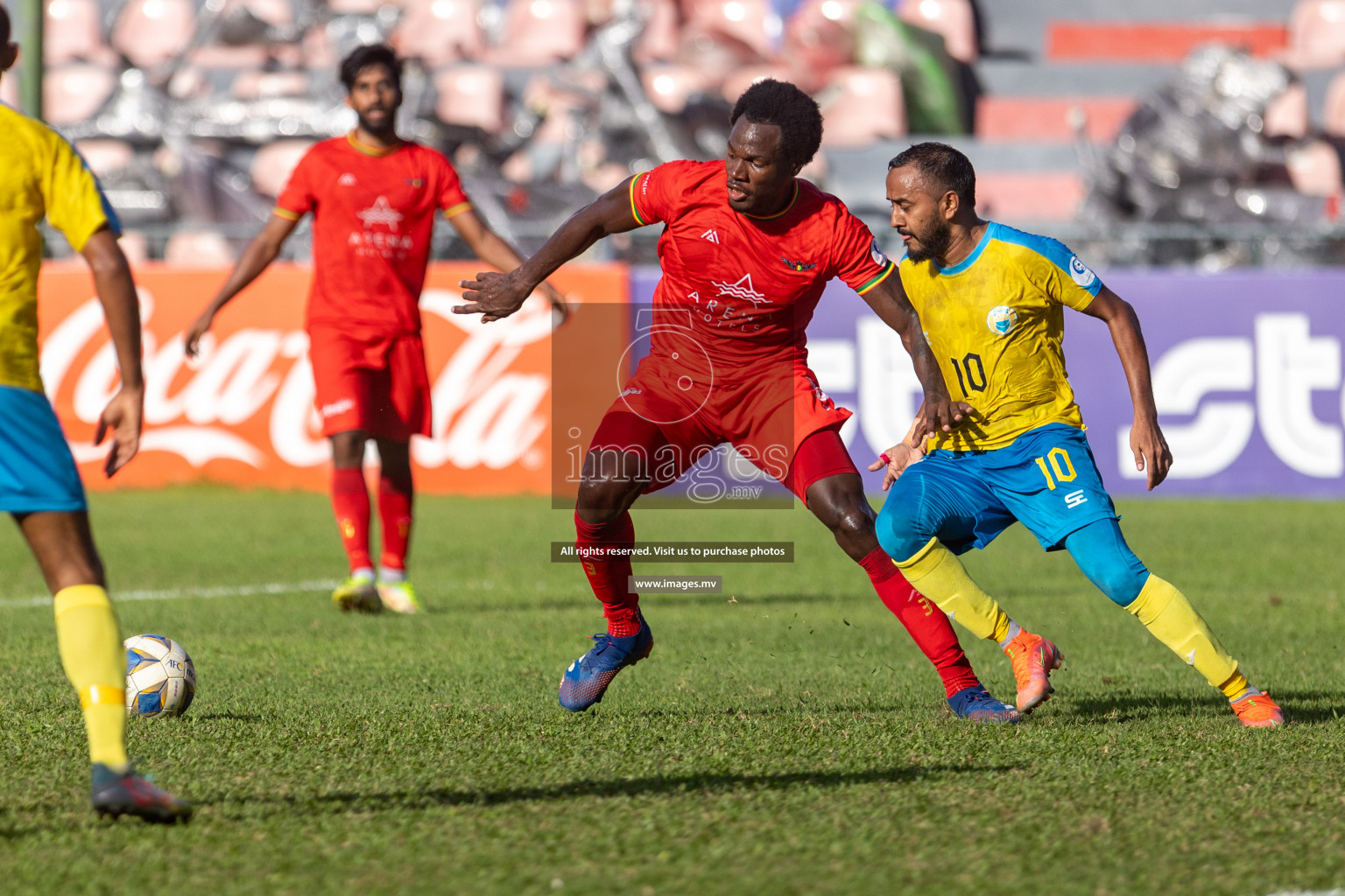 Club Valencia vs De Grande Sports Club in Ooredoo Dhivehi Premier League 2021/22 on 16th July 2022, held in National Football Stadium, Male', Maldives Photos: Hassan Simah/ Images mv