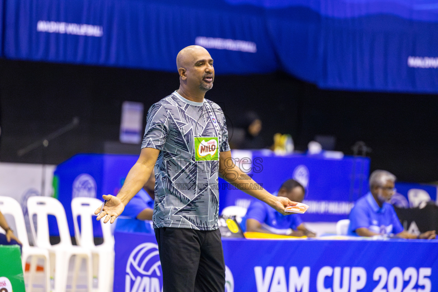 Dhadimagu Sports and Recreation vs Police Club in Day 2 of MILO VAM Cup 2025 held in Male', Maldives on Thursday, 26th June2025 at Social Center Indoor Hall 
Photos By: Ismail Thoriq / images.mv