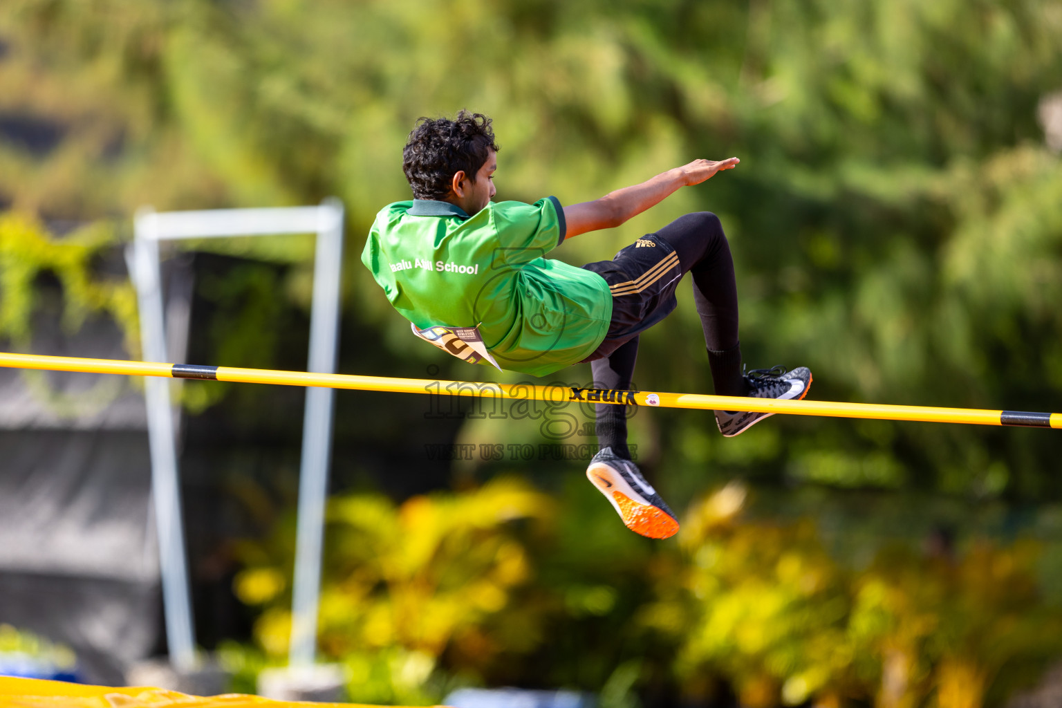 Day 1 of MWSC Interschool Athletics Championships 2024 held in Hulhumale Running Track, Hulhumale, Maldives on Saturday, 9th November 2024. Photos by: Ismail Thoriq / Images.mv