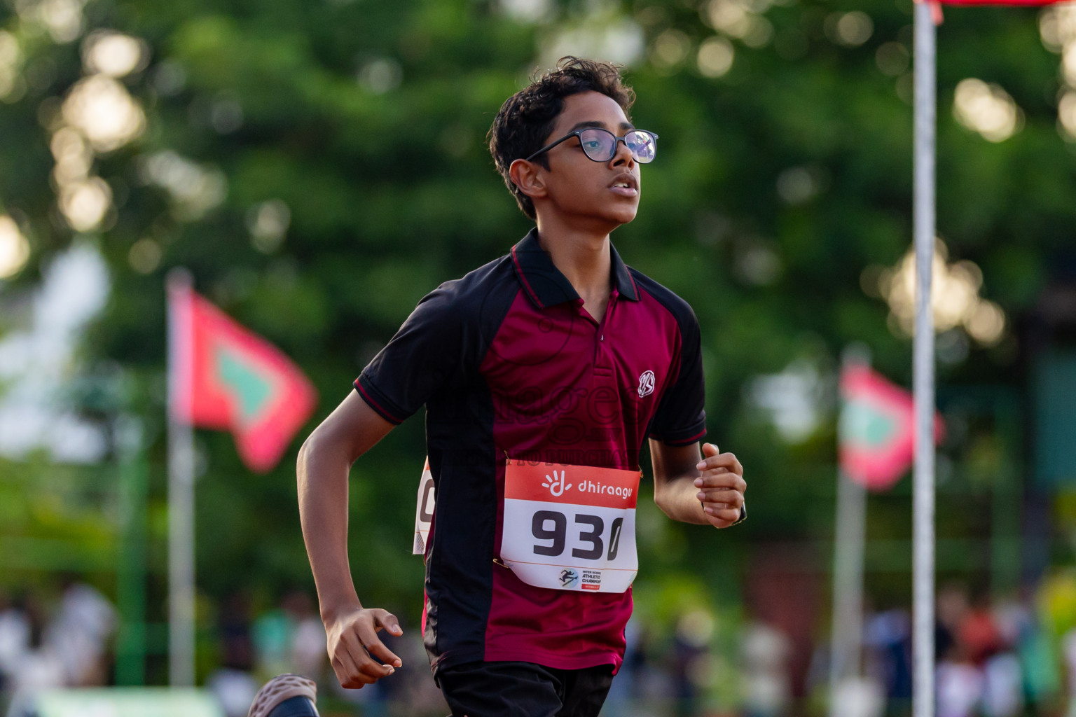 Day 4 of Inter-school Athletics Championship 2025 held in Ekuveni Synthetic Track, Male', Maldives on Thursday, 09th October 2025. Photos by: Nausham Waheed / Images.mv