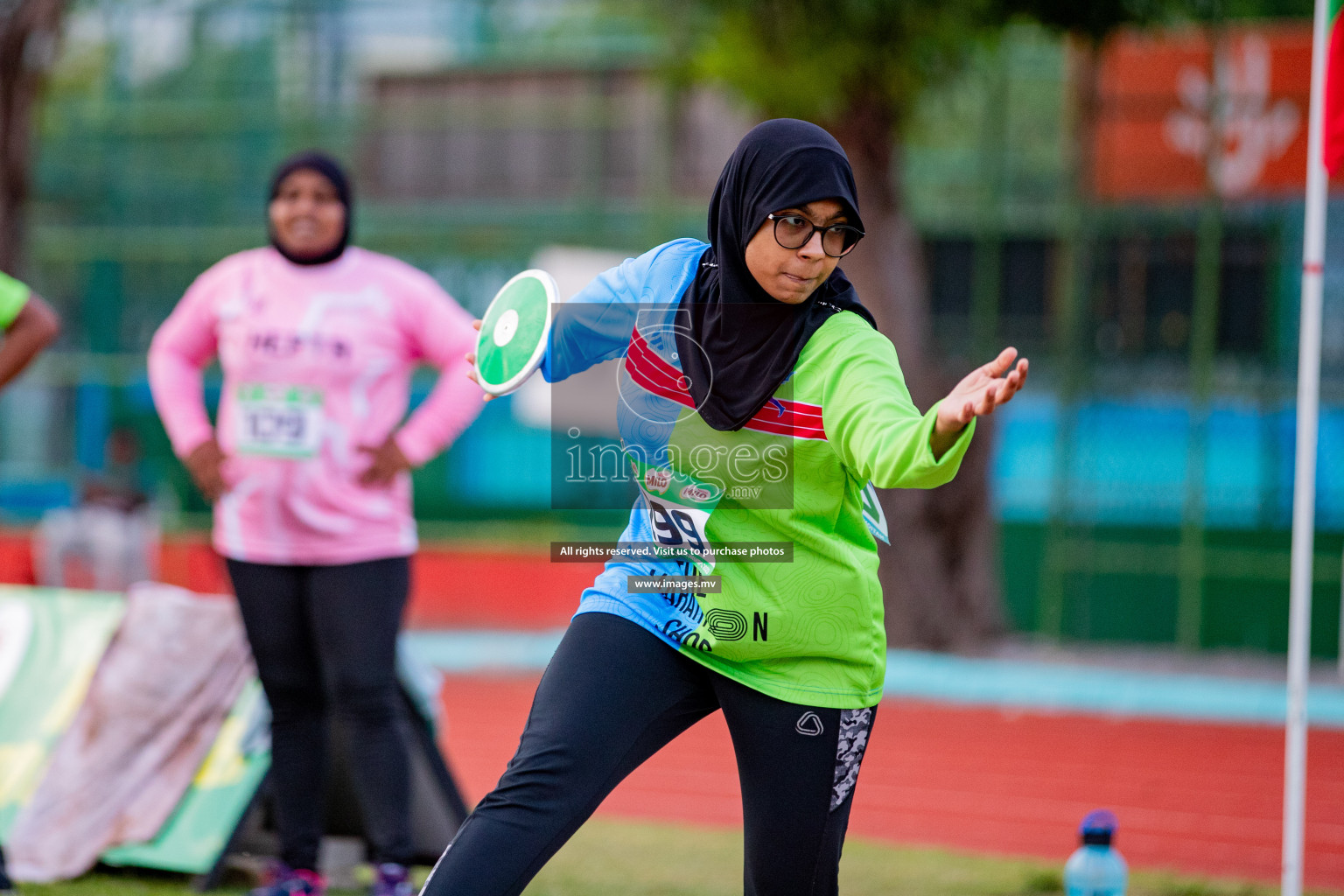 Day 2 of National Athletics Championship 2023 was held in Ekuveni Track at Male', Maldives on Friday, 24th November 2023. Photos: Hassan Simah / images.mv