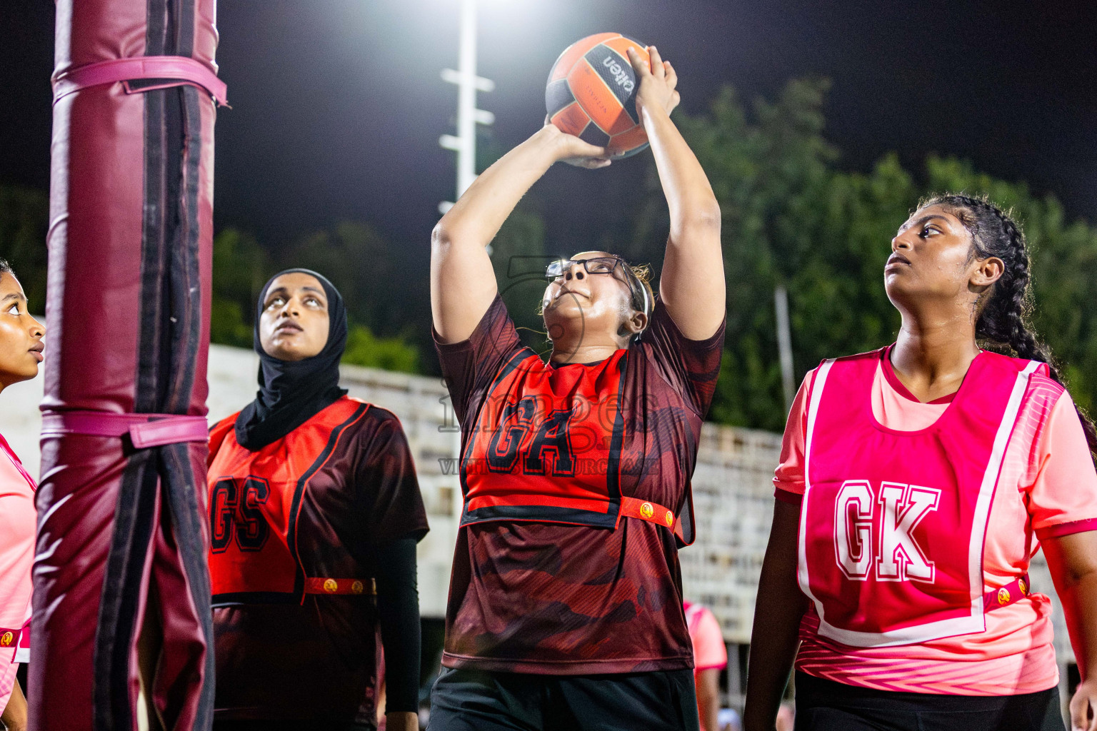 Day 2 of 23rd Netball Association Championship was held in Ekuveni Netball Court at Male', Maldives on Friday, 28th April 2024. Photos: Nausham Waheed / images.mv