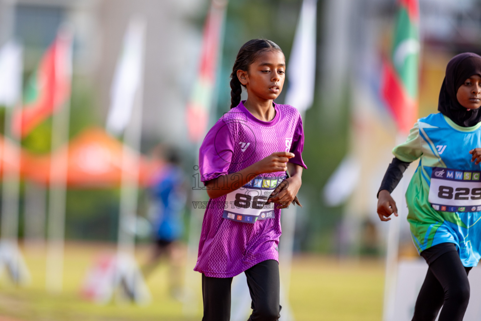 Day 3 of MWSC Interschool Athletics Championships 2024 held in Hulhumale Running Track, Hulhumale, Maldives on Monday, 11th November 2024. 
Photos by: Hassan Simah / Images.mv