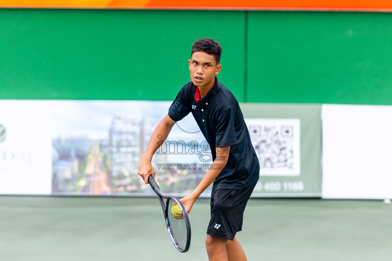 Day 6 of ATF Maldives Junior Open Tennis was held in Male' Tennis Court, Male', Maldives on Tuesday, 17th December 2024. Photos: Nausham Waheed/ images.mv