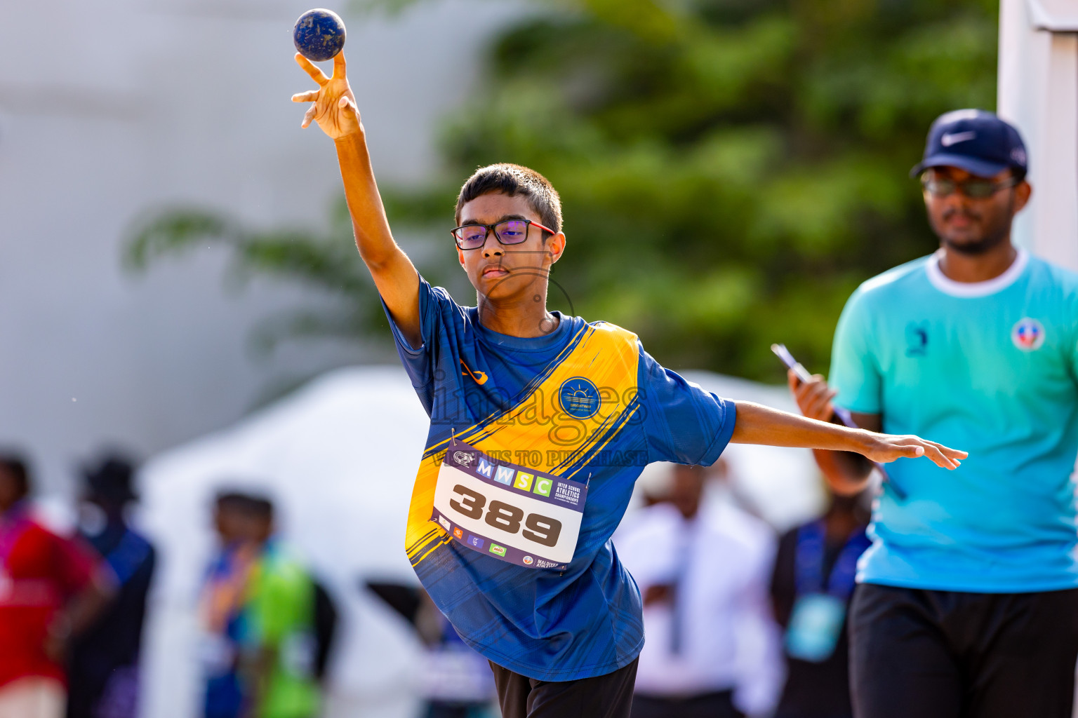 Day 4 of MWSC Interschool Athletics Championships 2024 held in Hulhumale Running Track, Hulhumale, Maldives on Tuesday, 12th November 2024. Photos by: Nausham Waheed / Images.mv