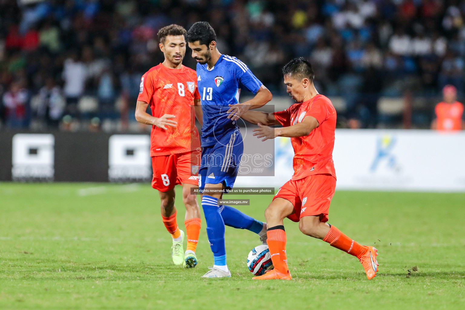 Kuwait vs India in the Final of SAFF Championship 2023 held in Sree Kanteerava Stadium, Bengaluru, India, on Tuesday, 4th July 2023. Photos: Nausham Waheed, Hassan Simah / images.mv