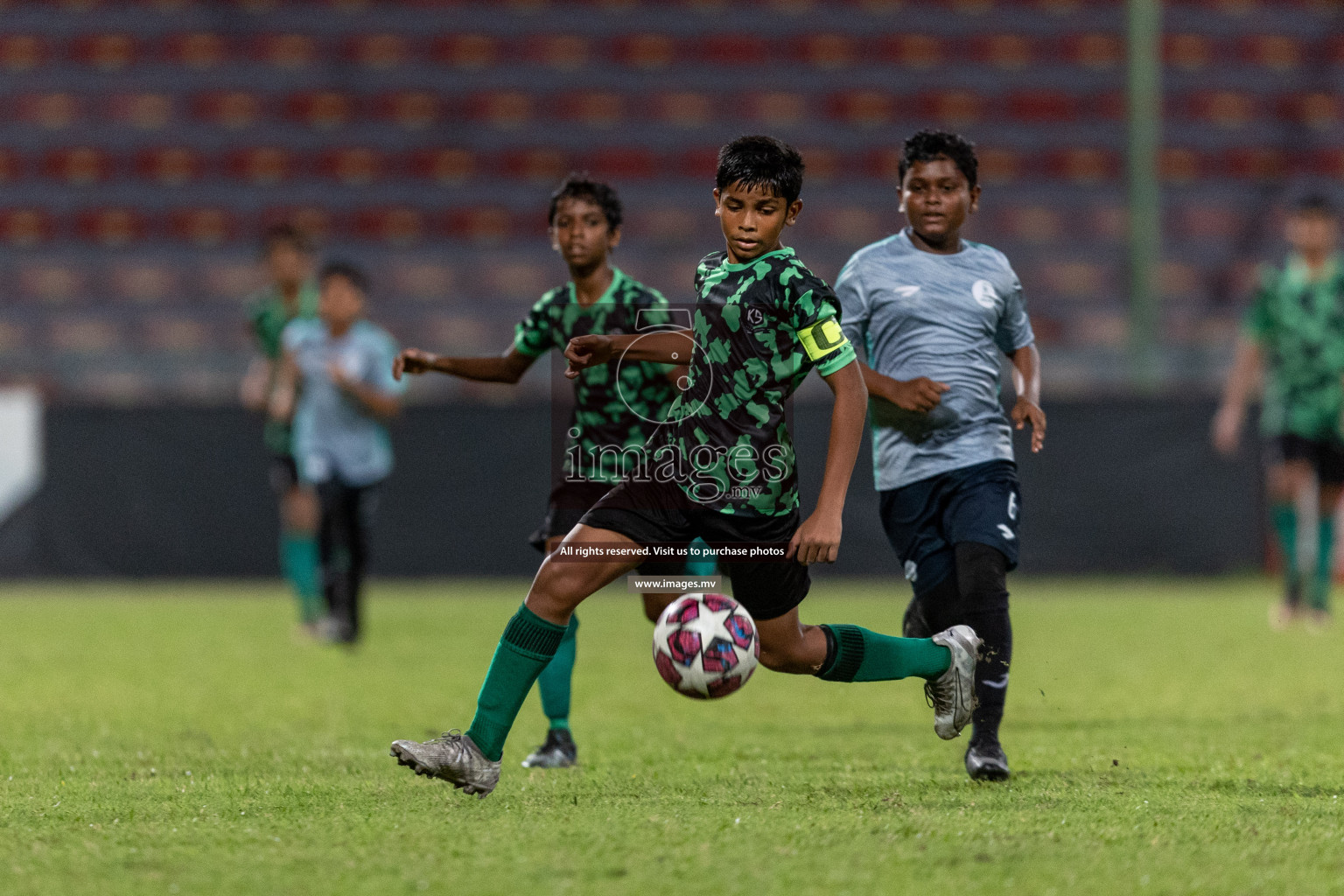 Kalaafaanu School vs Ahmadhiyya International School in the Final of FAM U13 Inter School Football Tournament 2022/23 was held in National Football Stadium on Sunday, 11th June 2023. Photos: Ismail Thoriq / images.mv